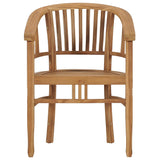 Garden Chairs 2 pcs Solid Teak Wood