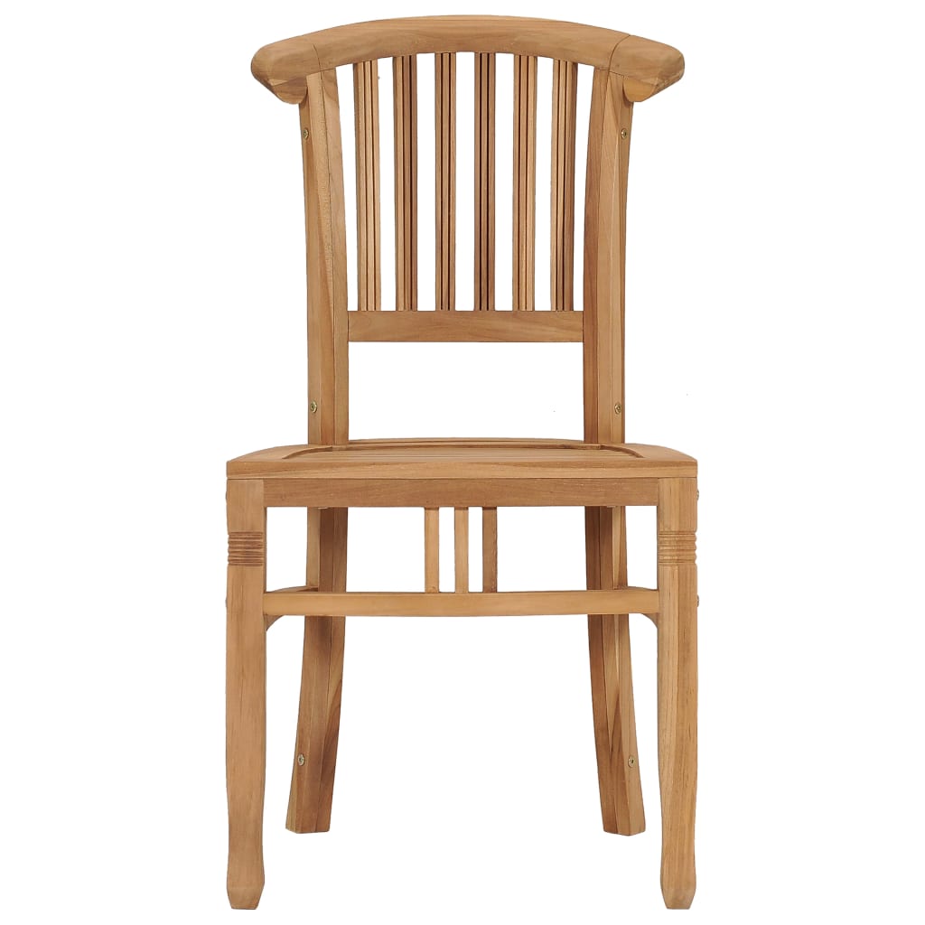 Garden Chairs 2 pcs Solid Teak Wood