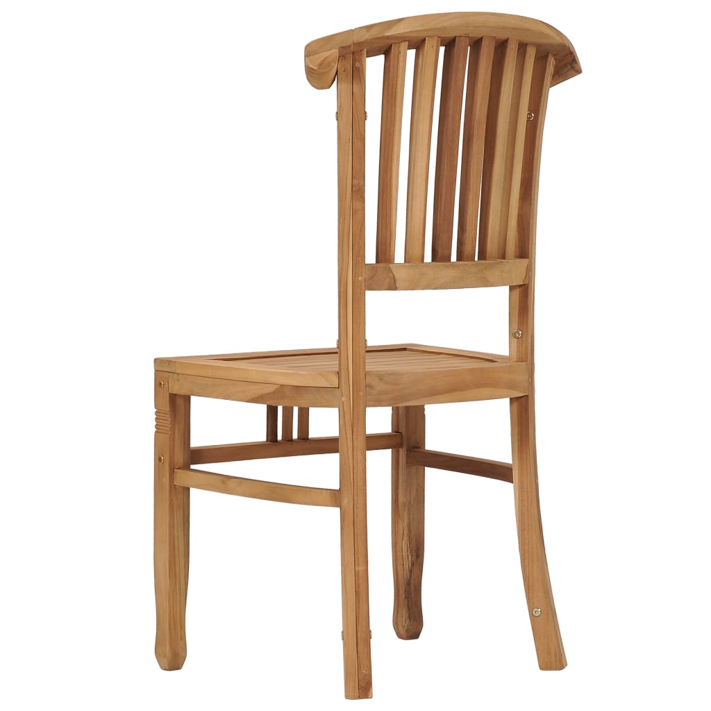 Garden Chairs 2 pcs Solid Teak Wood