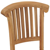 Garden Chairs 2 pcs Solid Teak Wood