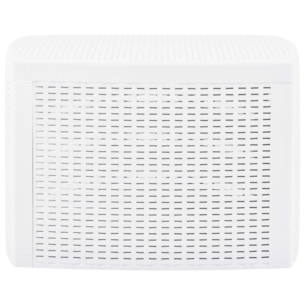 Side Table White 54x54x36.5 cm Plastic