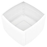 Side Table White 54x54x36.5 cm Plastic