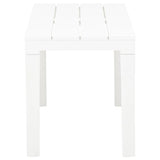 Garden Benches 2 pcs White Plastic