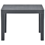 Garden Benches 2 pcs Anthracite Plastic