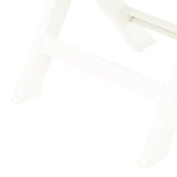 Folding Garden Chairs 2 pcs Plastic White