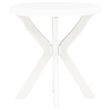 Bistro Table White Ø70 cm Plastic
