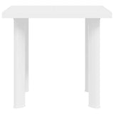 Garden Table White 80x75x72 cm Plastic