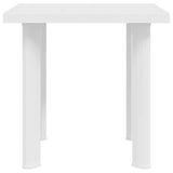 Garden Table White 80x75x72 cm Plastic