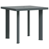 Garden Table Green 80x75x72 cm Plastic
