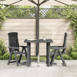 Garden Table Anthracite 80x75x72 cm Plastic