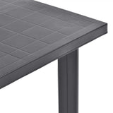 Garden Table Anthracite 80x75x72 cm Plastic