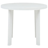Garden Table White 89 cm Plastic
