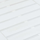 Garden Table White 78x55x38 cm Plastic