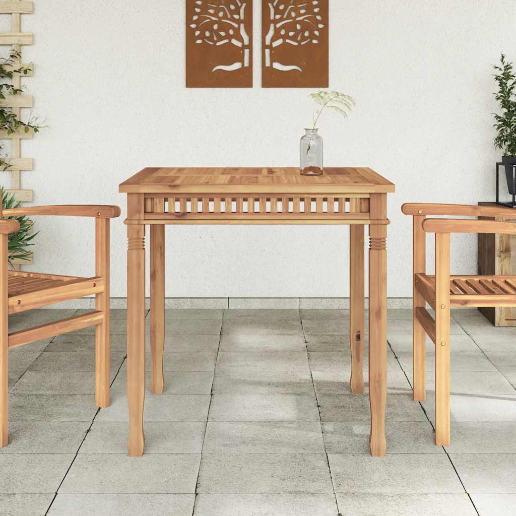 Garden Dining Table 80x80x80 cm Solid Teak Wood