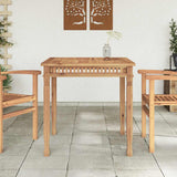 Garden Dining Table 80x80x80 cm Solid Teak Wood