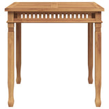 Garden Dining Table 80x80x80 cm Solid Teak Wood