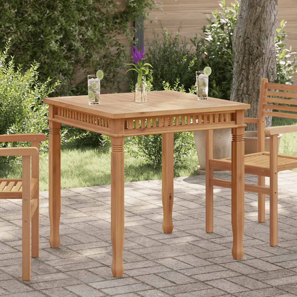 Garden Dining Table 80x80x80 cm Solid Teak Wood