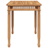 Garden Dining Table 110x65x80 cm Solid Teak Wood