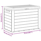 Garden Storage Box Anthracite 78x44x55 cm
