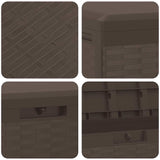 Garden Storage Box Brown 114x47x60 cm