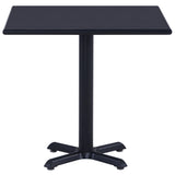 Garden Table  Black 80x80x75 cm