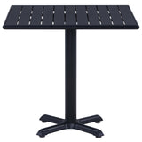 Garden Table  Black 80x80x75 cm