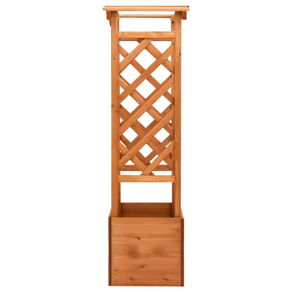 Trellis Planter with Arch 49x39x130 cm Firwood