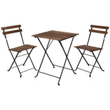 ProGarden Bistro Set 3 Pcs Black