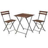 ProGarden Bistro Set 3 Pcs Black