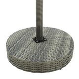 Garden Table Grey 60.5x106 cm Poly Rattan