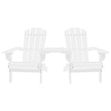 Garden Adirondack Chair Solid Fir Wood White