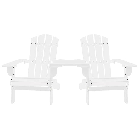 Garden Adirondack Chair Solid Fir Wood White