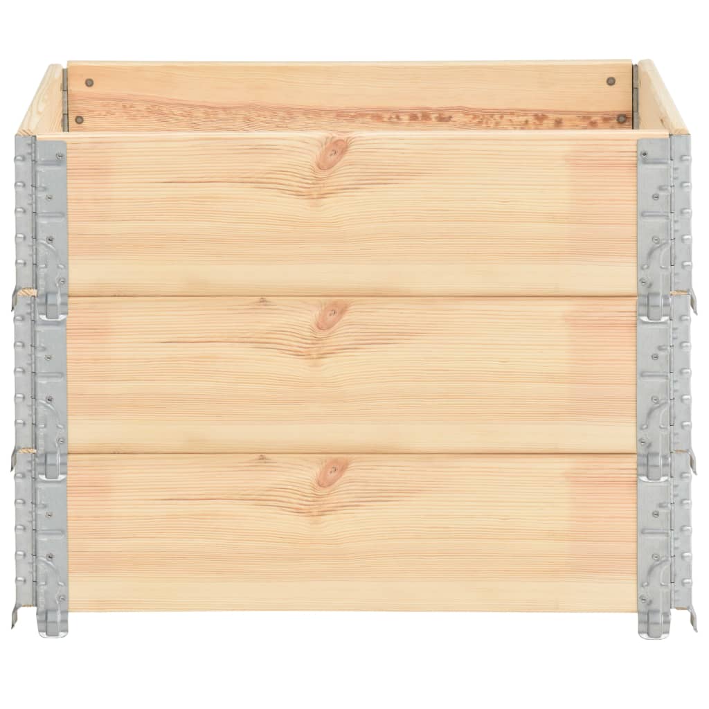 Raised Beds 3 pcs 60x80 cm Solid Pine Wood (310049)