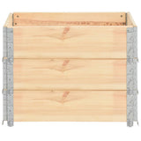 Raised Beds 3 pcs 60x80 cm Solid Pine Wood (310049)