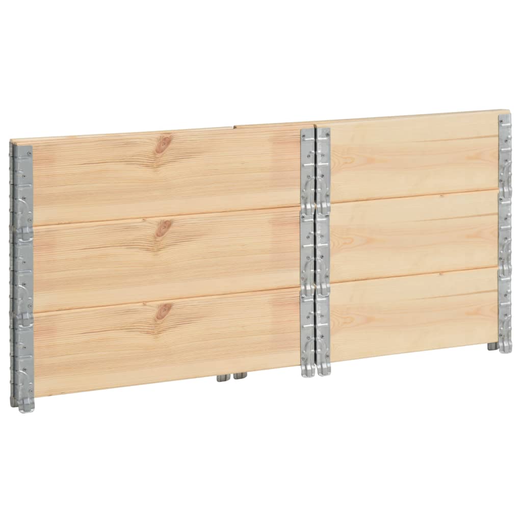 Raised Beds 3 pcs 60x80 cm Solid Pine Wood (310049)