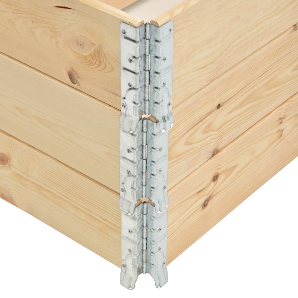 Raised Beds 3 pcs 60x80 cm Solid Pine Wood (310049)
