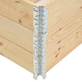 Raised Beds 3 pcs 60x80 cm Solid Pine Wood (310049)