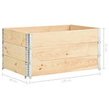 Raised Beds 3 pcs 80x120 cm Solid Pine Wood (310051)