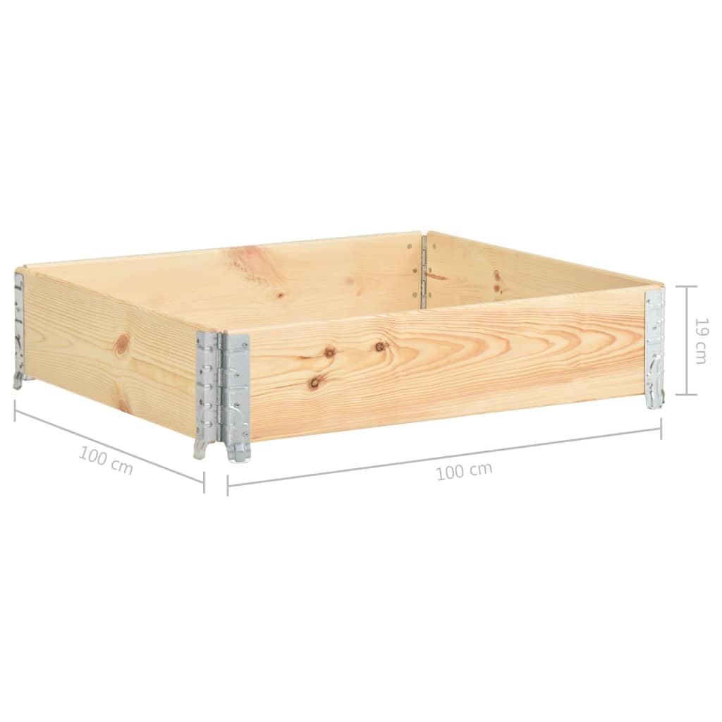 Raised Bed 100x100 cm Solid Pine Wood (310056 )