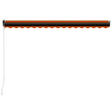 Manual Retractable Awning 450x300 cm Orange and Brown