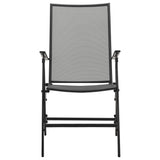 Folding Mesh Chairs 4 pcs Steel Anthracite