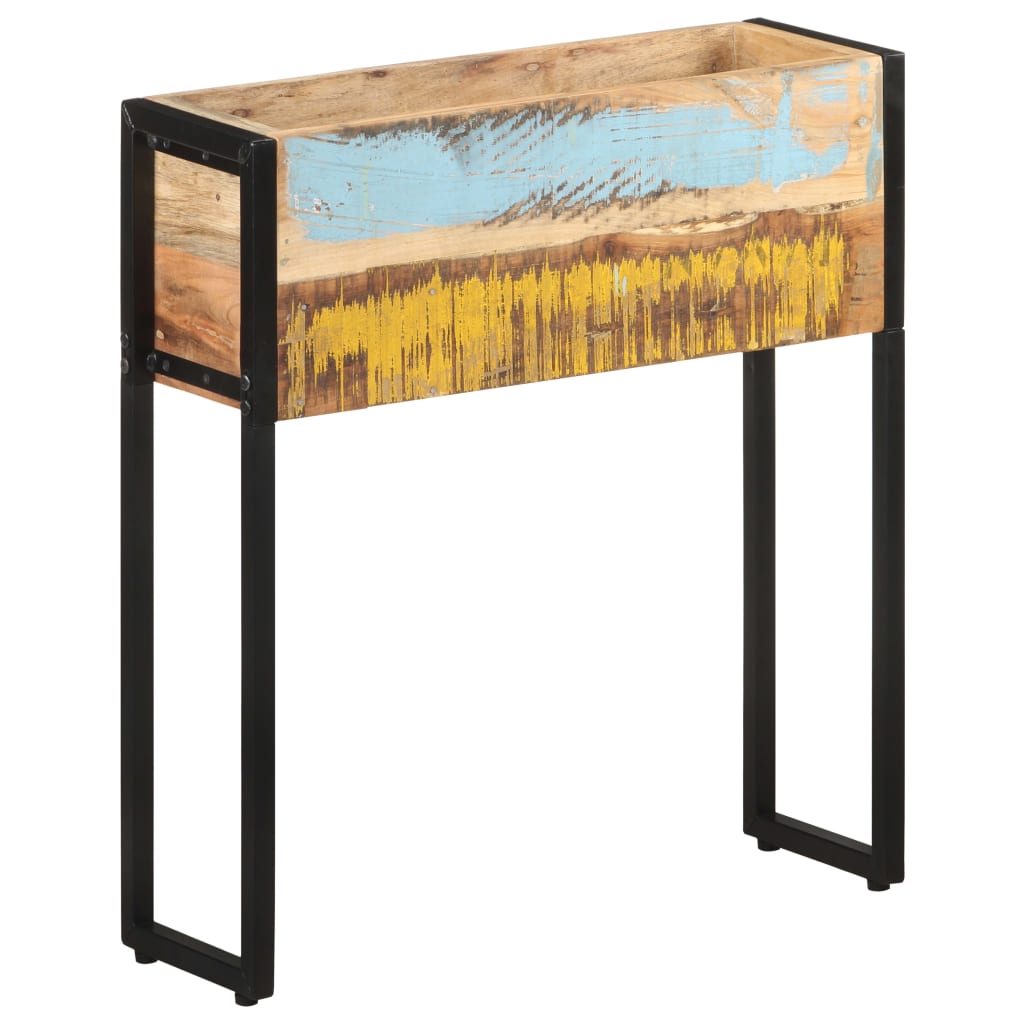 Planter 60x20x68 cm Solid Reclaimed Wood