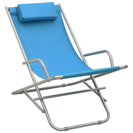 Rocking Chairs 2 pcs Steel Blue