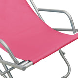 Rocking Chairs 2 pcs Steel Pink