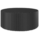 Tea Table Black 68x68x30 cm Poly Rattan