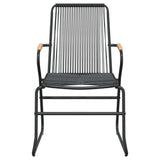 Garden Chairs 4 pcs Black 58x59x85.5 cm PVC Rattan