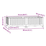 Raised Bed 80x40x23 cm Polypropylene