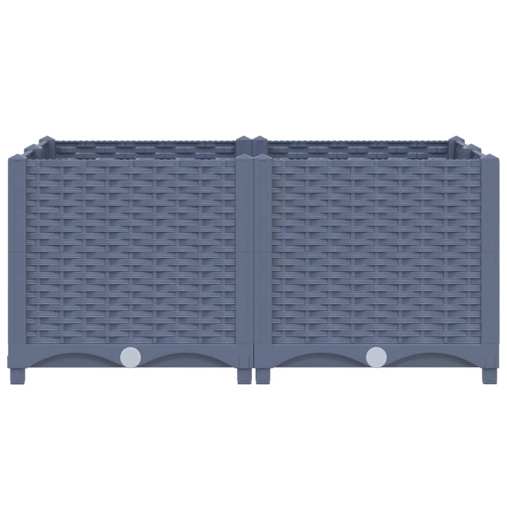 Raised Bed 80x80x38 cm Polypropylene