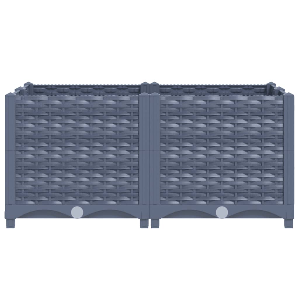 Raised Bed 80x80x38 cm Polypropylene