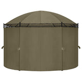 Gazebo with Curtains 520x349x255 cm Taupe 180 g/m²